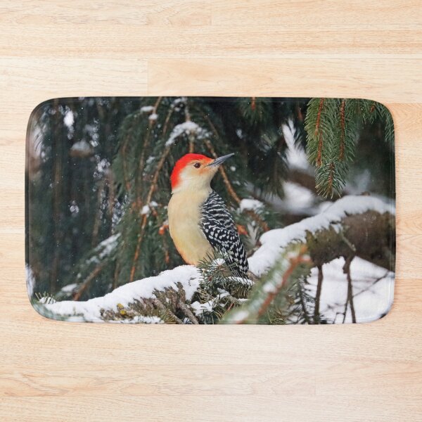 Item preview, Red Bellied Woodpecker On Snowy Branch designed and sold by Deb Oppermann.