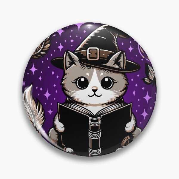 Item preview, Reading Is Fun - Cute Witch Cat designed and sold by Kawaii-n-Spice.