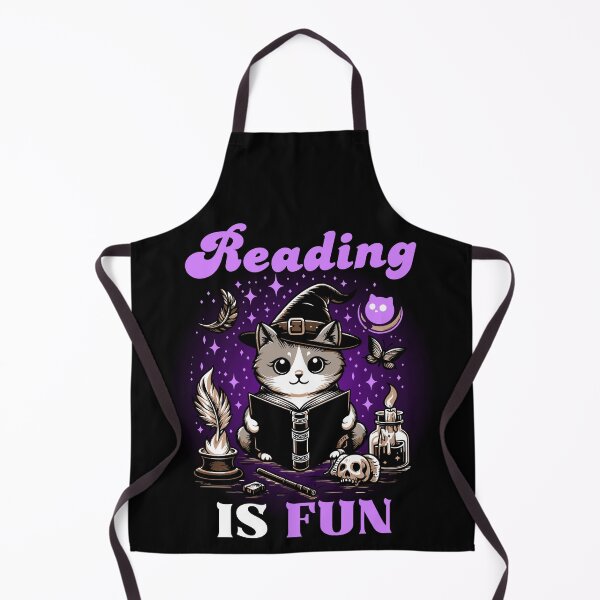 Item preview, Reading Is Fun - Cute Witch Cat designed and sold by Kawaii-n-Spice.