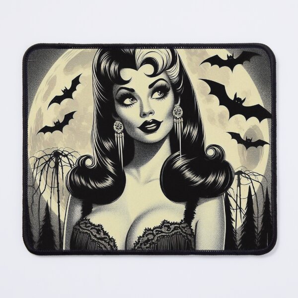 Item preview, Retro Goth Vampire Girl designed and sold by PulpVintage.