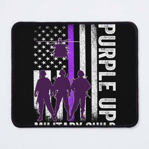 Item preview, Purple Up For Military Kids Month Military Child US Flag designed and sold by MobyStickers.