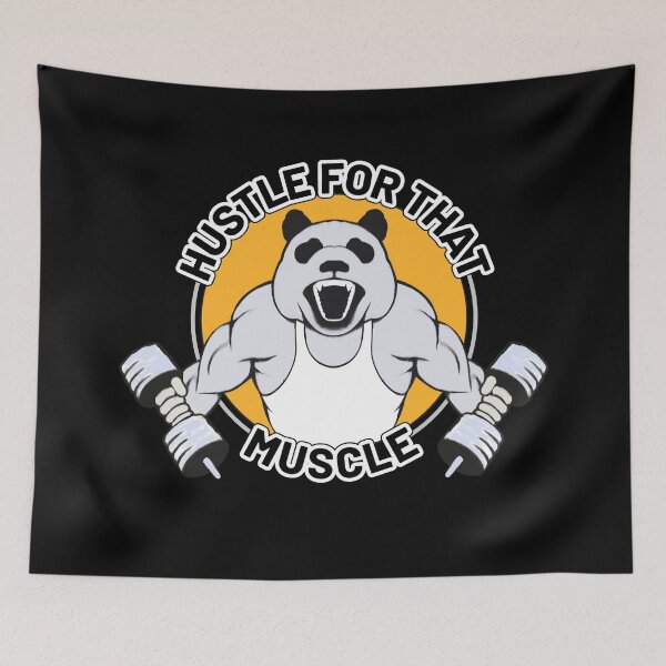 Item preview, Hustle For That Muscle - Health And Fitness designed and sold by ViewerEqualsPhoton.