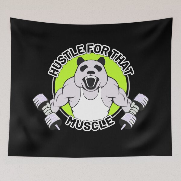 Item preview, Hustle For That Muscle - Health And Fitness designed and sold by ViewerEqualsPhoton.