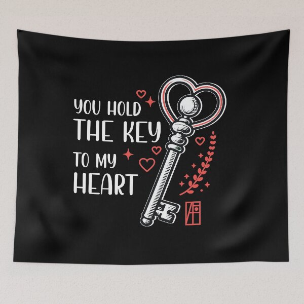 Item preview, You hold THE KEY to my HEART - Valentine's Day - Love me designed and sold by ArtProjectShop.