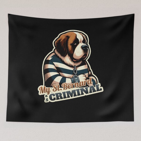 Item preview,  Criminal St. Bernard designed and sold by ThisDress.