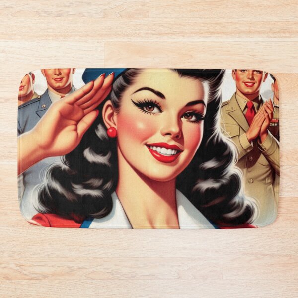 Item preview, Vintage Uniform Pin Up designed and sold by PulpVintage.