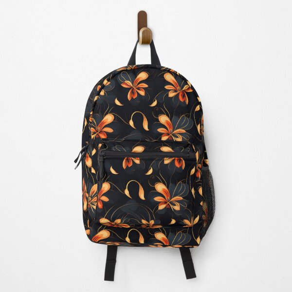 Item preview, Orange-gray flowers,Seamless pattern  designed and sold by varinchai.