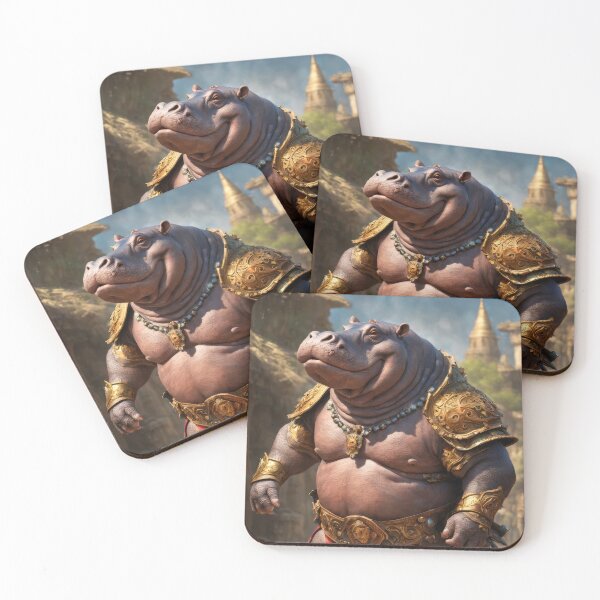 Item preview, Hippopotamus Warrior designed and sold by juanxochi.