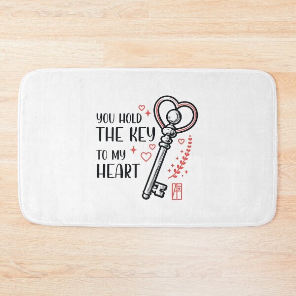 Item preview, You hold THE KEY to my HEART - Love me - Valentine's Day designed and sold by ArtProjectShop.