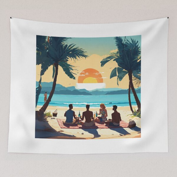 Item preview, Enjoy Beach Parties with Friends in Our Unique Design Tee designed and sold by SSulatul101.