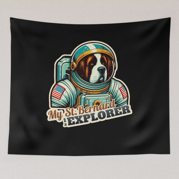 Item preview, Astronaut St. Bernard designed and sold by ThisDress.