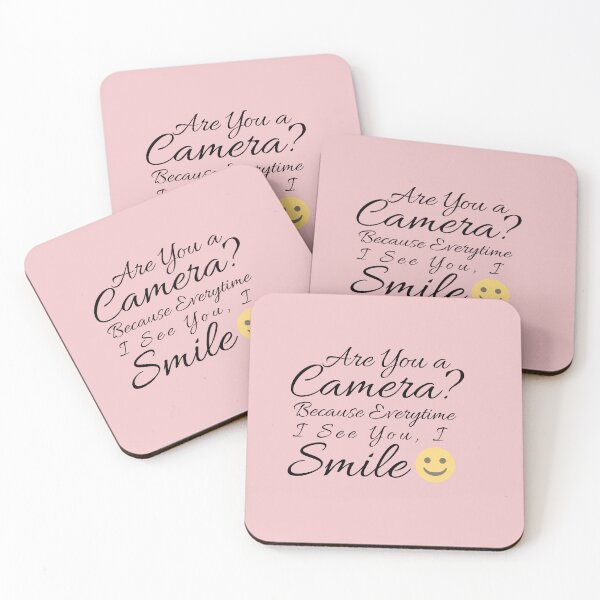 Item preview, Flirty quotes: Are you a camera (Pink and Black) designed and sold by Moneysingh95.