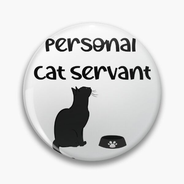 Item preview, Funny Black Cat Personal Servant  designed and sold by ArtFromBeyond.