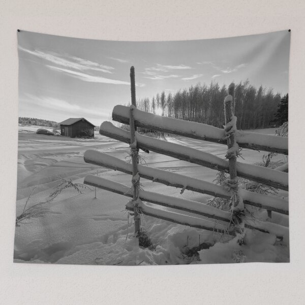 Item preview, The Fence of  Vicary bw designed and sold by Jouko Lehto Photography.