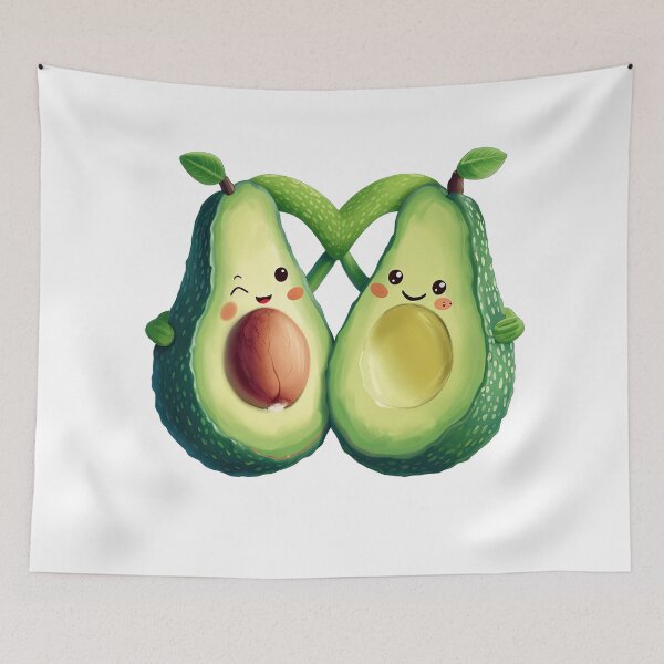 Item preview, Two adorable cartoon avocados designed and sold by Ninoshik.