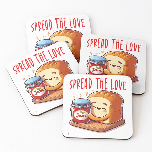 Item preview, Spread The Love Bread and Jam Valentine designed and sold by kanjxtan.