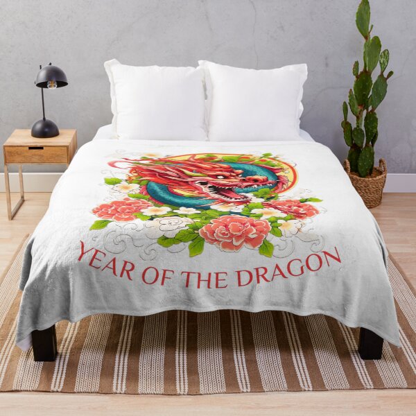 Item preview, Vibrant Colorful Snarling dragon -Year of the Dragon- chinese Zodiac Theme-white Background designed and sold by CosmicNook1.