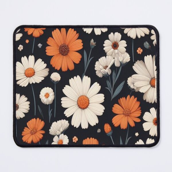 Item preview, Daisy and Marigold Tiny Flowers ; Floral Pattern designed and sold by PatternInArt.