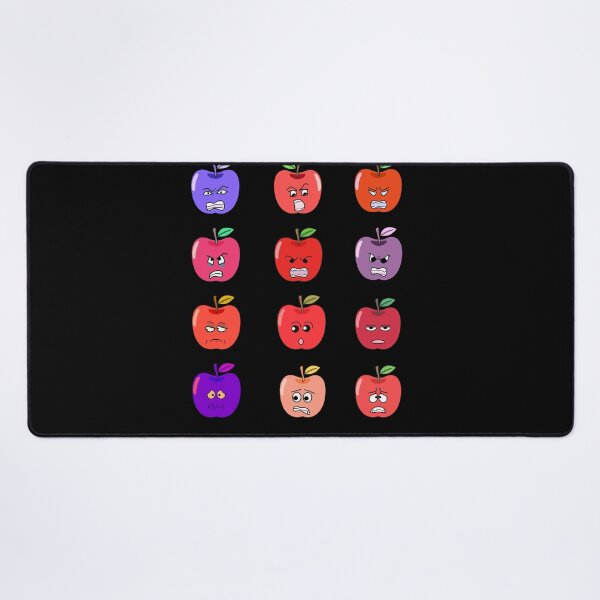 Item preview, grumpy annoyed apples designed and sold by Thespacerocket.