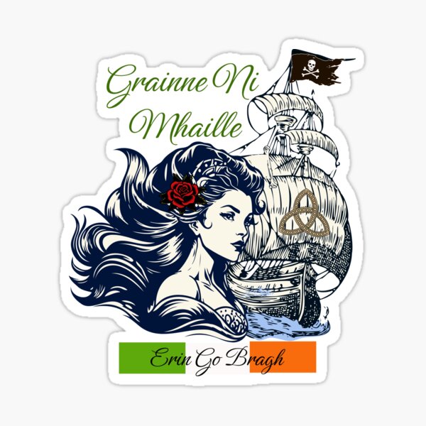Item preview, Grace O Malley Irish Pirate Queen Vintage Art designed and sold by Emeris.