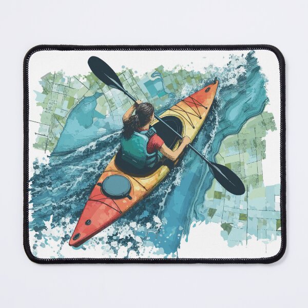 Item preview, Kayak paddler on field trip designed and sold by Kajakfoto.
