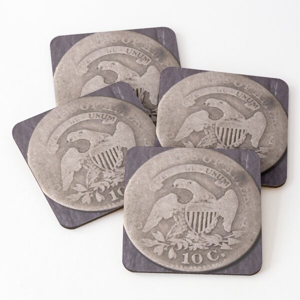 Item preview,  Reverse of 1827 Capped Bust Dime designed and sold by coinsxcrochet.