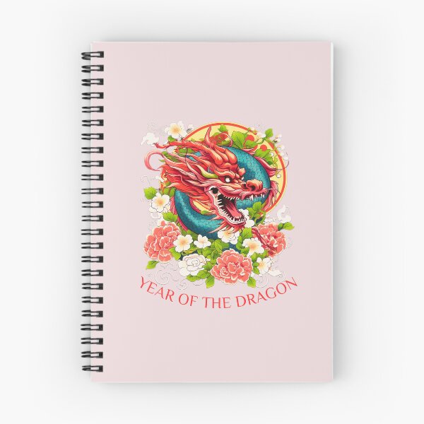 Item preview, Vibrant  Colorful Snarling  dragon -Year of the Dragon- chinese Zodiac Theme-Pink Background designed and sold by CosmicNook1.