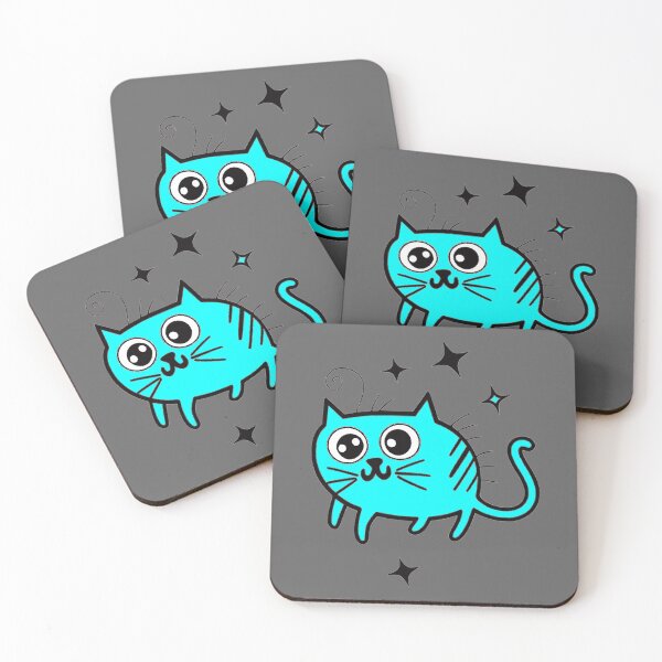 Item preview, Nope cat blue designed and sold by SoulOfTrees.