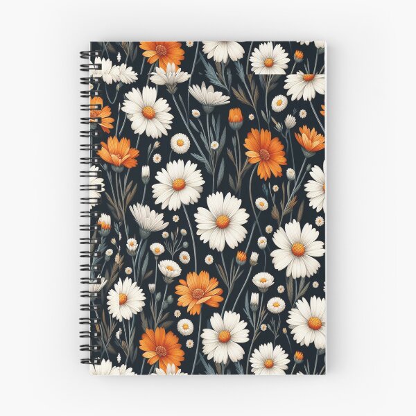 Item preview, Daisy and Marigold Flowers ; Floral Pattern designed and sold by PatternInArt.