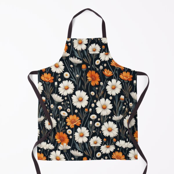 Item preview, Daisy and Marigold Flowers ; Floral Pattern designed and sold by PatternInArt.