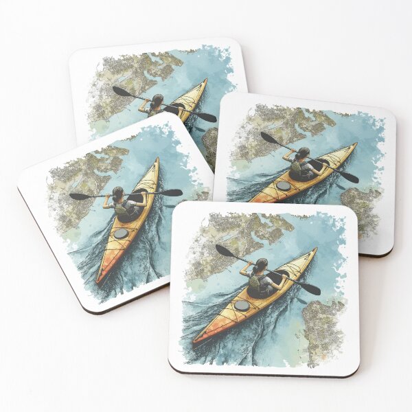 Item preview, Kayak paddler on field trip designed and sold by Kajakfoto.