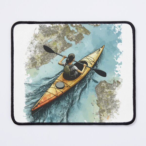 Item preview, Kayak paddler on field trip designed and sold by Kajakfoto.