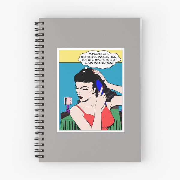 Item preview, Marriage is a wonderful institution, but who wants to live in an institution? - Vintage comic art designed and sold by Alex Starcatcher.