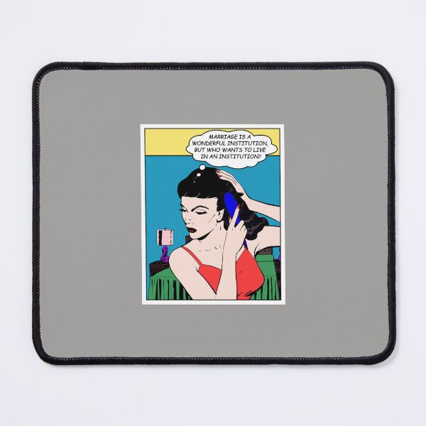 Item preview, Marriage is a wonderful institution, but who wants to live in an institution? - Vintage comic art designed and sold by Alex Starcatcher.