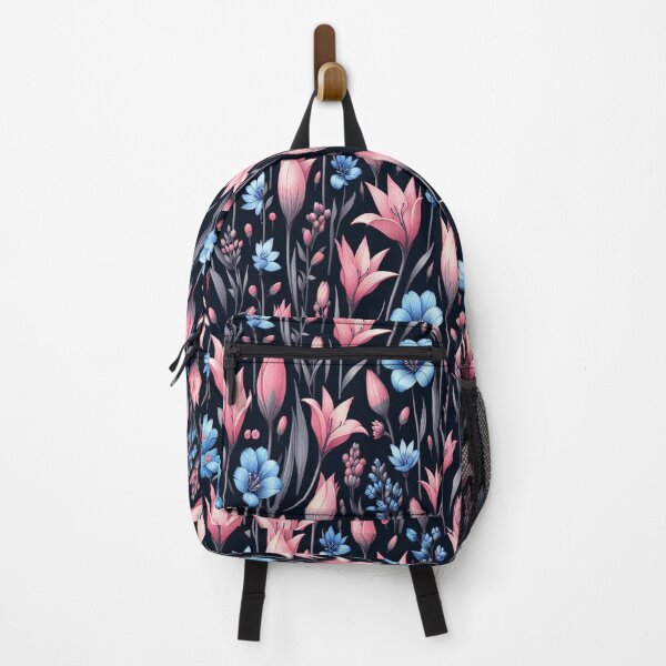 Item preview, Tulip and Gentian Flowers ; Floral Pattern designed and sold by PatternInArt.