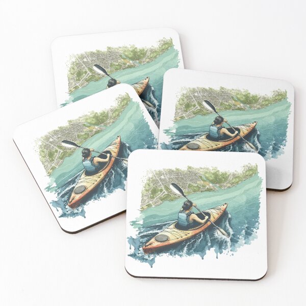 Item preview, Kayak paddler on field trip designed and sold by Kajakfoto.