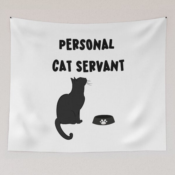 Item preview, Funny Black Cat Personal Servant  designed and sold by ArtFromBeyond.
