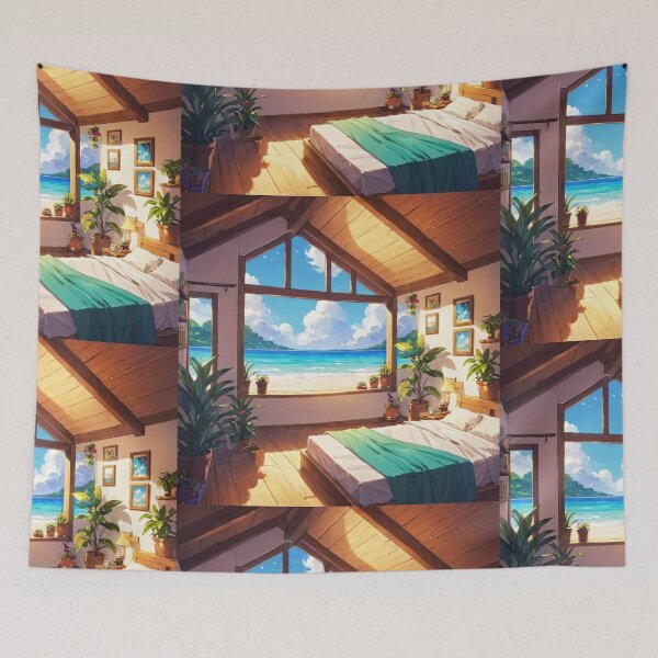 Item preview, Lush Waveforms Canopy designed and sold by DreamBackDrops.