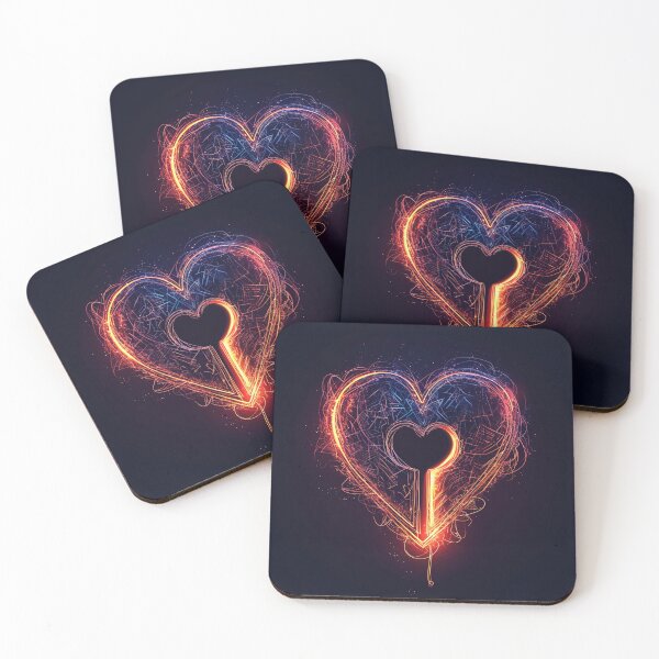 Item preview, Whispers of Love's Luminescence: The Keyhole to the Heart's Core designed and sold by dungeonwarriors.