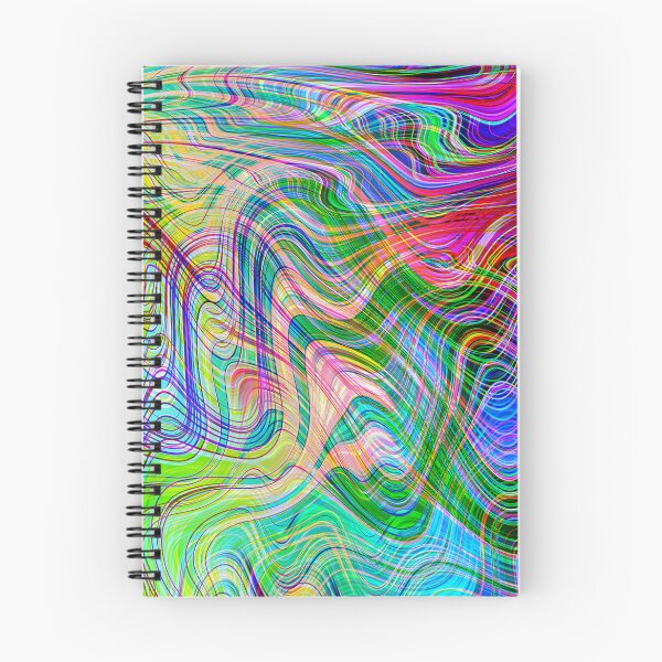 Item preview, colorful overlapping waves designed and sold by chambergambit.
