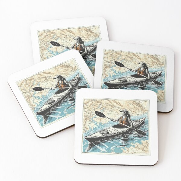 Item preview, Kayak paddler on field trip designed and sold by Kajakfoto.