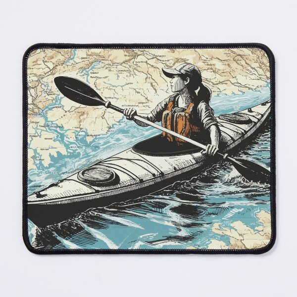Item preview, Kayak paddler on field trip designed and sold by Kajakfoto.