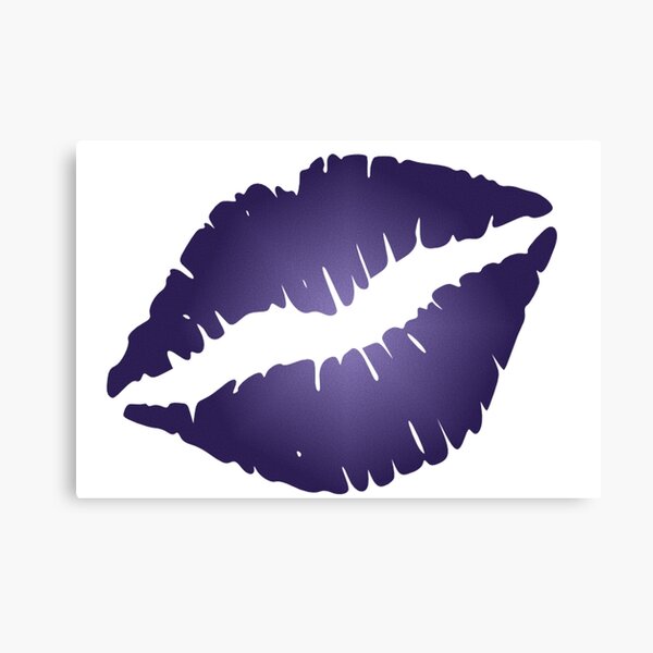 Blue lips  Canvas Print