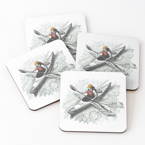 Item preview, Kayak paddler on field trip designed and sold by Kajakfoto.