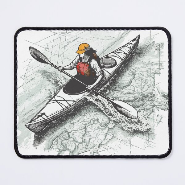 Item preview, Kayak paddler on field trip designed and sold by Kajakfoto.