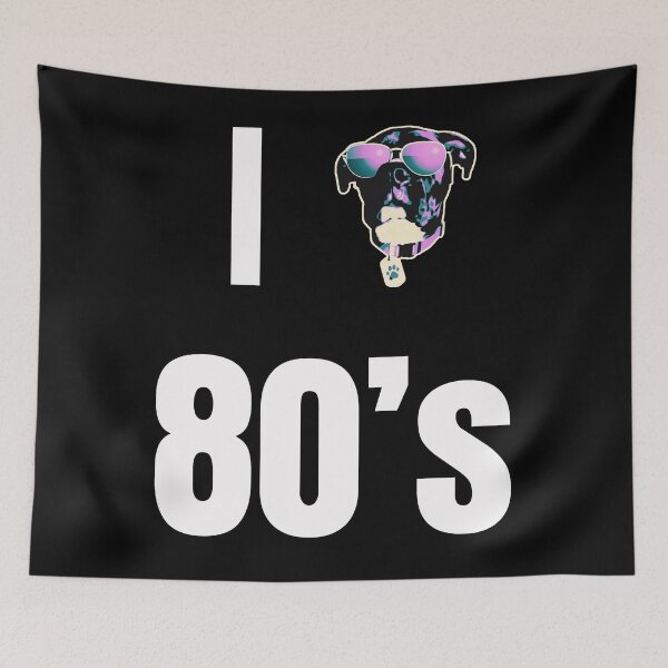 Item preview, I Heart 80's - Paul Rockford Mutt Mascot Style designed and sold by RockfordPaul.