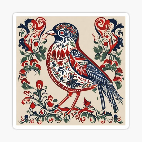 The beauty of a dazzling bird Sticker