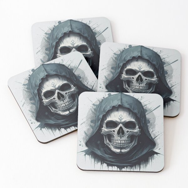 Artikelvorschau, Totenkopf mit Kapuze entworfen und verkauft von MazoreDisign.