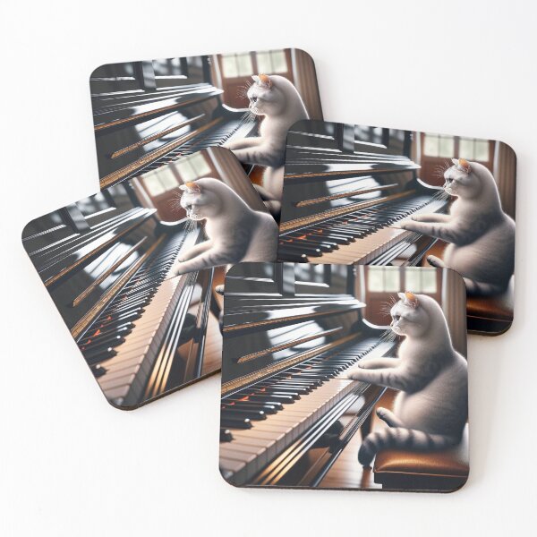 Item preview, Musical Whiskers: A Cat's Piano Serenade designed and sold by catontheroof.
