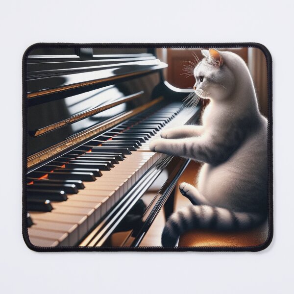 Item preview, Musical Whiskers: A Cat's Piano Serenade designed and sold by catontheroof.